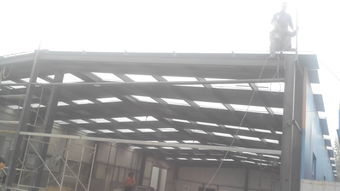 恒貴公司 4s店 維修車間 彩鋼 房頂制作 建筑裝修