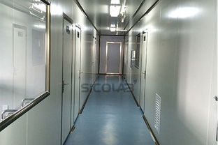凈化裝修設計主要細節sicolab凈化室走廊裝修效果